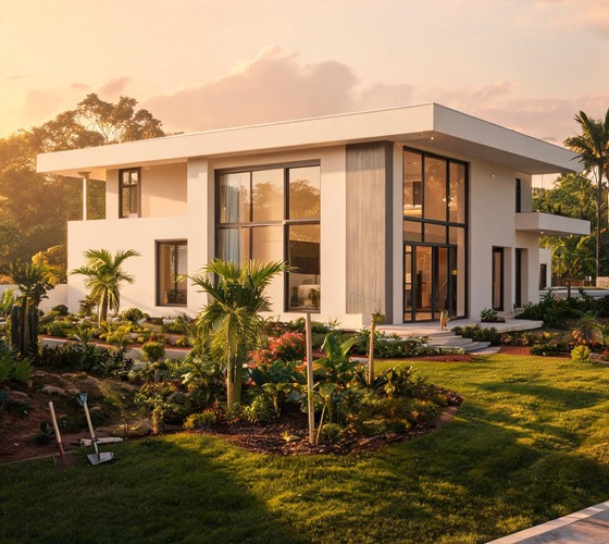Casa finalizando obra